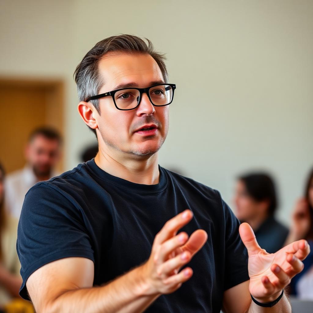 Speaker at a community session